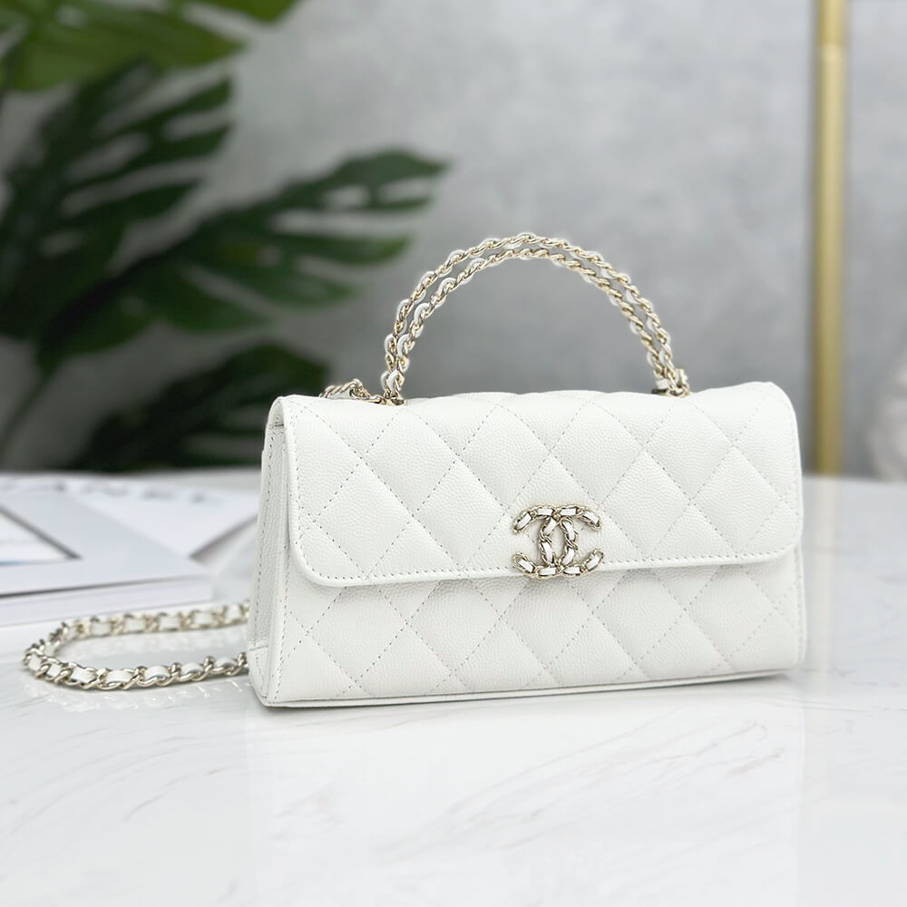 Ch**el flap phone holder with chain(high-end grade)