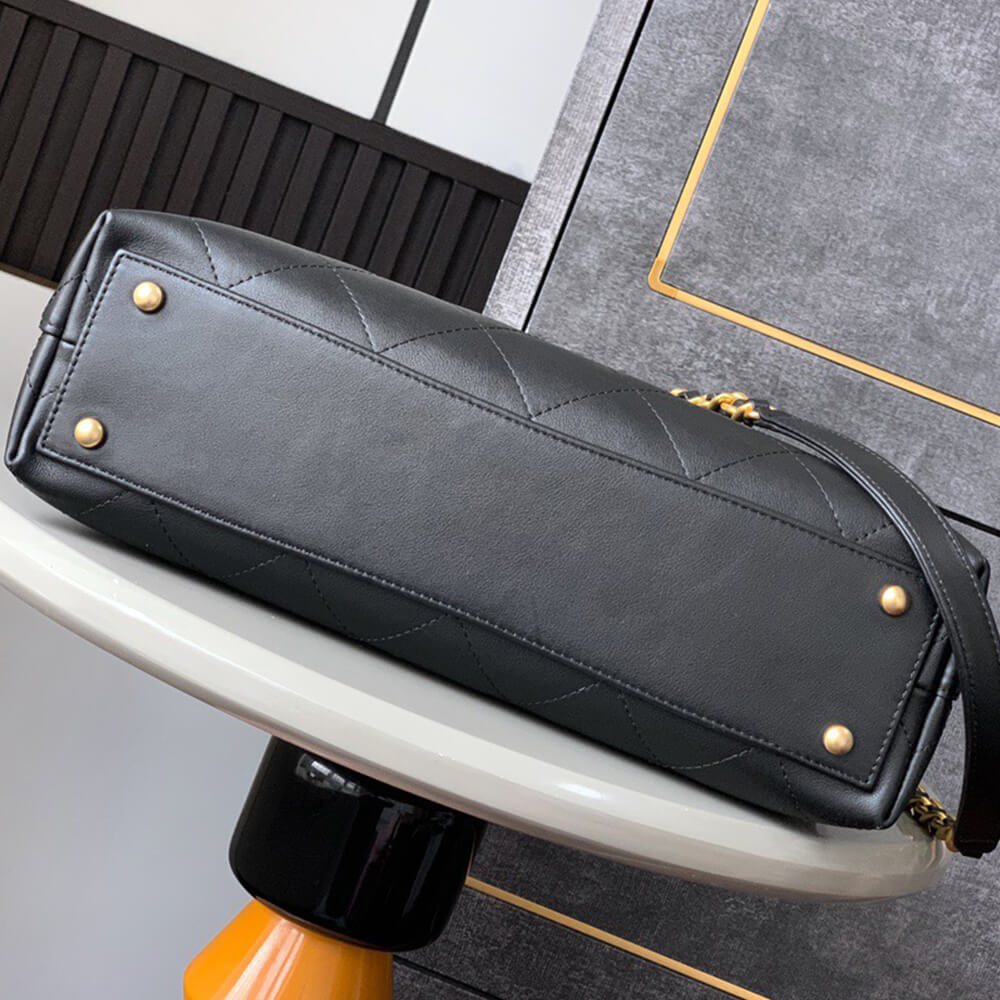 Ch**el maxi flap bag with top handle(high-end grade)