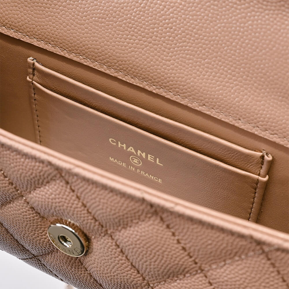 Ch**el flap phone holder with chain(high-end grade)