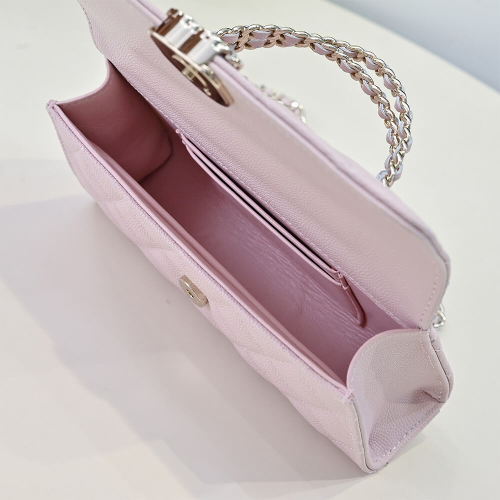 Ch**el flap phone holder with chain(high-end grade)