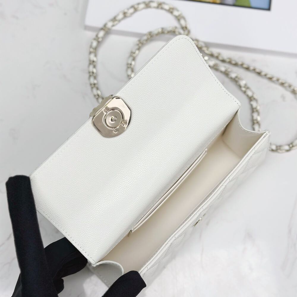 Ch**el flap phone holder with chain(high-end grade)