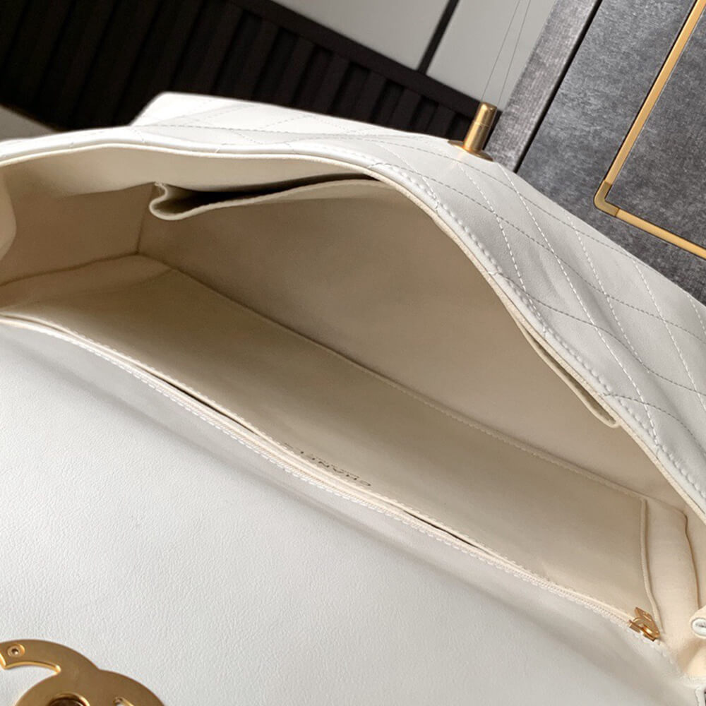 Ch**el maxi flap bag with top handle(high-end grade)